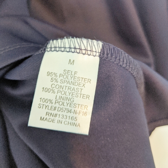 Altar'd State Navy black lace flair dress medium - Picture 6 of 7